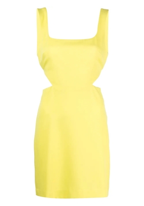 P.A.R.O.S.H. cut-out detail mini dress - Yellow