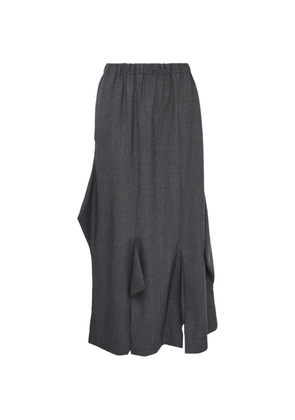 Enföld elasticated-waistband midi skirt - Grey