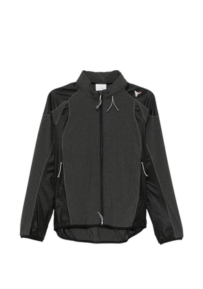 ROA zip-fastening striped jacket - Grey