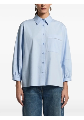 Peserico chest-pocket collared shirt - Blue