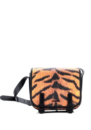 Burberry Pre-Owned Double Buckle Flap Messenger Bag Printed Coated Canvas Small crossbody bag - Orange