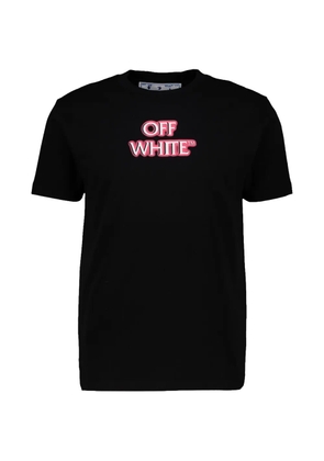 Off-White emotion neon slim T-shirt - Black