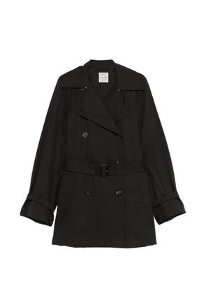 TOTEME buttoned belted trench coat - Black