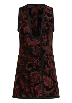 ETRO patterned-jacquard waistcoat - Black