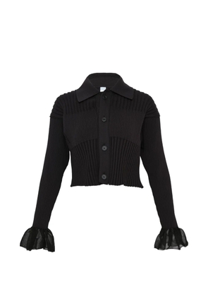 CFCL ruffled knit cardigan - Black