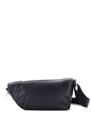 Burberry Pre-Owned Shield Messenger Bag Leather Medium crossbody bag - Black