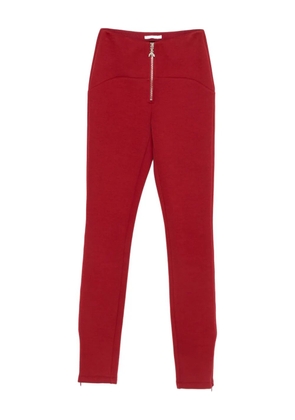 Patrizia Pepe zip-front contoured trousers