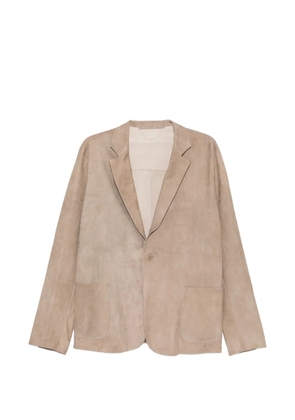 Salvatore Santoro pocket leather jacket - Neutrals