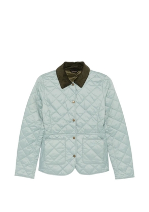 Barbour quilted corduroy-collar jacket - Blue
