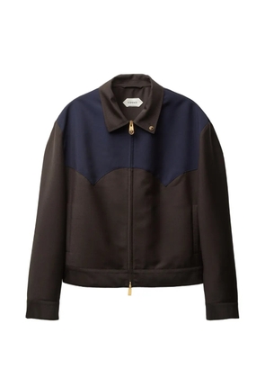 Versace wool-mohair zip blouson - Brown