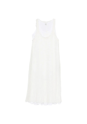 TOTEME knit tank midi dress - White