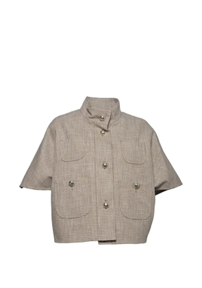 Max Mara patterned cotton jacket - Neutrals