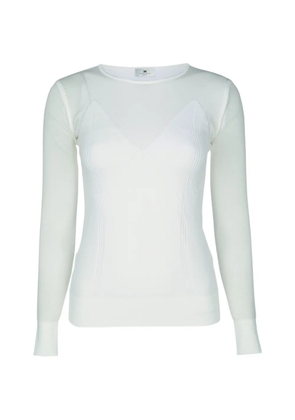 Elisabetta Franchi crew-neck sweater - Neutrals