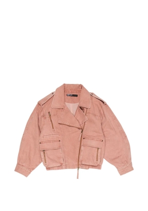 Bimba y Lola zip-up denim jacket - Pink