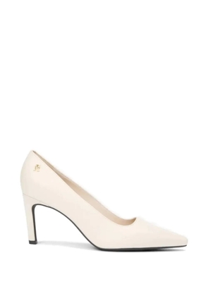 Tommy Hilfiger pointed leather heeled pumps - Neutrals