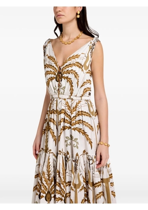 VASILIKI Greta sleeveless maxi dress - Neutrals