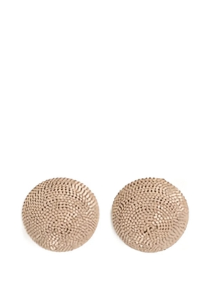 Fabiana Filippi Filo textured round earrings - Gold