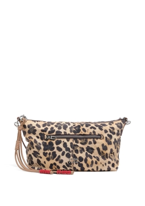 Bimba y Lola Trapecio leopard-print shoulder bag - Neutrals