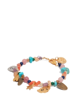 Bimba y Lola Silhouettes charm beaded bracelet - Gold
