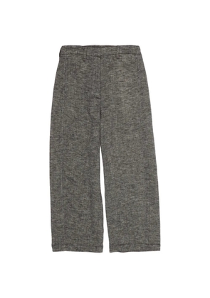 Bimba y Lola wide-leg textured trousers - Grey