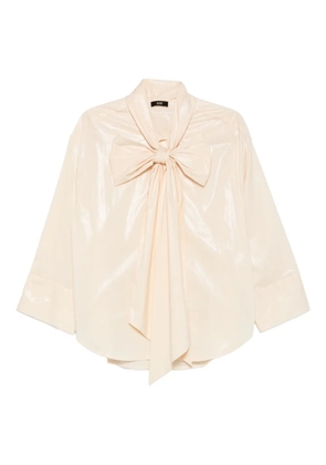 Eleh bow detail blouse - BEIGE