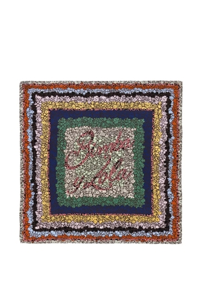 Bimba y Lola floral-print scarf - Blue