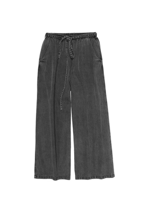 Bimba y Lola wide-leg drawstring trousers - Black