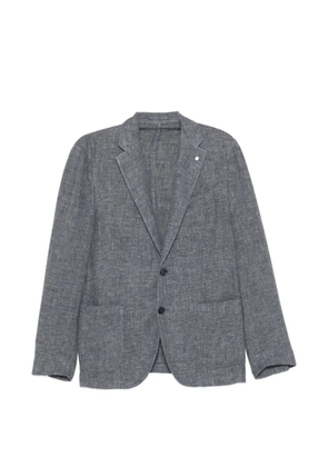 Luigi Bianchi button pin blazer - Blue