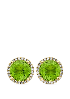 Kiki McDonough Grace peridot and diamond stud earrings - Gold