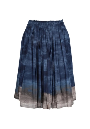 Prada Pre-Owned ruffled mini skirt - Blue