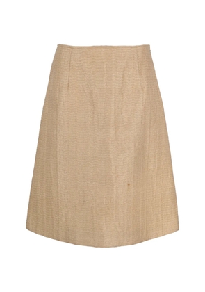 Miu Miu Pre-Owned A-line skirt - Neutrals