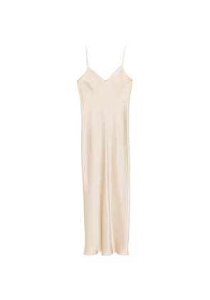 Antonelli V-neck slip maxi dress - Neutrals