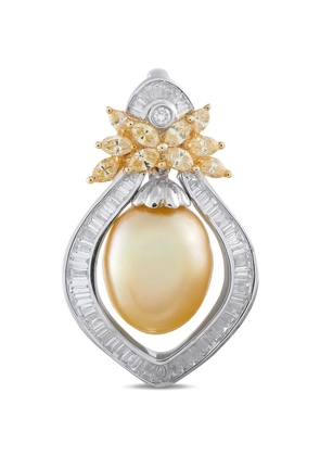 LB Exclusive diamond pearl pendant - Silver
