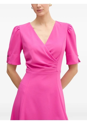 DKNY V-neck short-sleeve dress - Pink