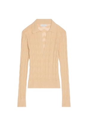 DRIES VAN NOTEN cotton polo shirt - Neutrals