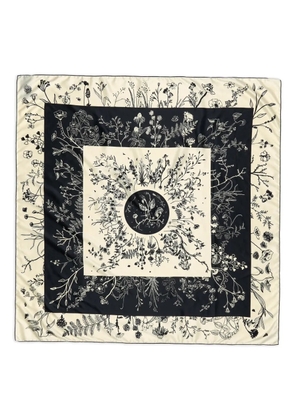 Bimba y Lola floral-print square scarf - Neutrals