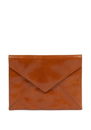 DRIES VAN NOTEN leather clutch bag - Brown