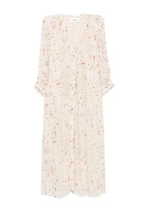 Ba&Sh Karla button-front printed dress - Neutrals