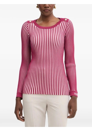 LIU JO striped sweater - Pink
