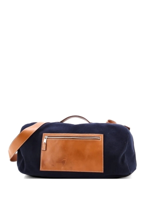 Hermès Pre-Owned Odyssee Terre Duffle Bag Canvas with Leather travel bag - Blue