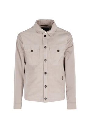 Moorer button chest-pockets shirt jacket - Neutrals