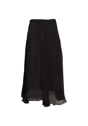 ISABEL MARANT Lycia chiffon asymmetric skirt - Black