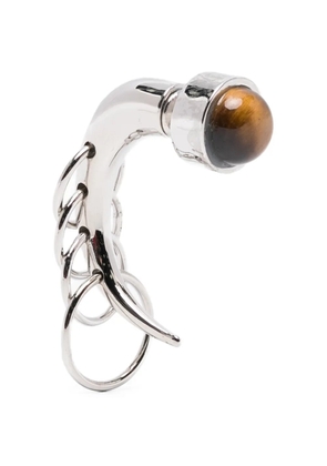 Panconesi Pierced Spina ring detail earrings - Silver