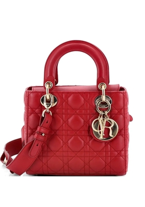 Christian Dior Pre-Owned My ABCDior Lady Dior Bag Cannage Quilt Lambskin crossbody bag - Red