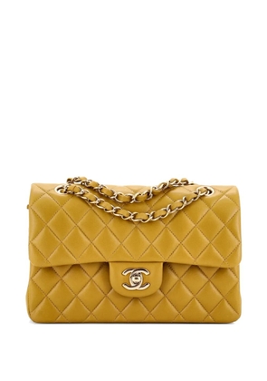 CHANEL Pre-Owned Classic Double Flap Bag Quilted Lambskin Small shoulder bag - Green