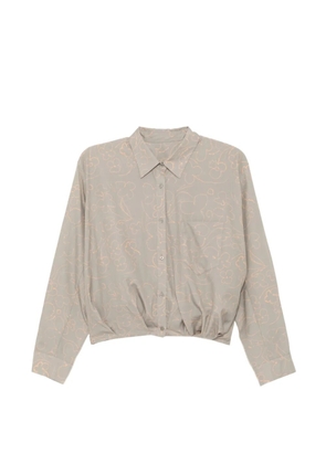 JNBY graphic-print shirt - Grey