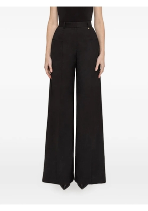 NISSA high-rise wide-leg palazzo pants - Black
