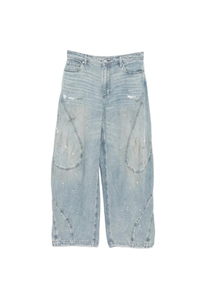 CROQUIS dirt-design tapered jeans - Blue