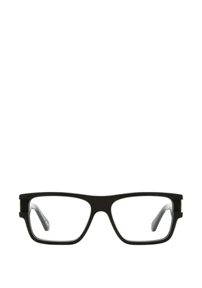 Off-White Eyewear 086 logo plaque glasses - Black