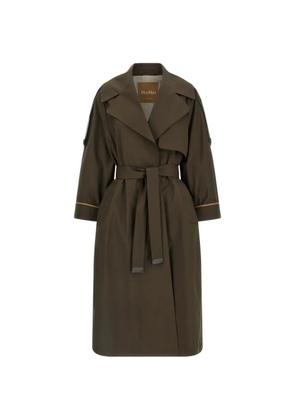 Max Mara belted trench coat - Green